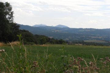 Randonnée Tableix - vue sur la Chaîne des Puys