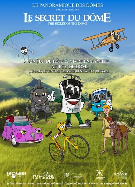 © Le Secret du Dôme : jeu de piste en famille au puy de Dôme_Orcines - Panoramique des Dômes