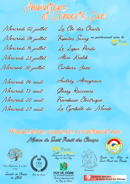 © Marché d'été_Saint-Priest-des-Champs - Mairie Saint-Priest-des-Champs