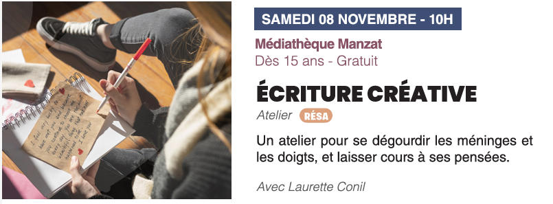 © Écriture créative_Manzat - Communauté de communes Combrailles Sioule et Morge