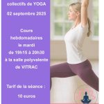© affiche cours de yoga Vitrac - Hélène Lagorio