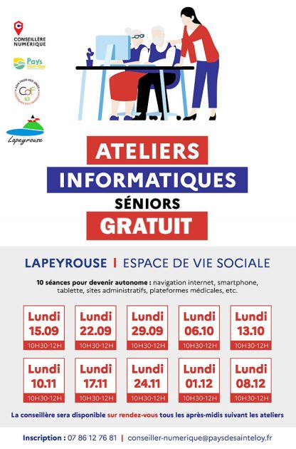© Ateliers informatiques séniors_Lapeyrouse - Pays de saint Eloy