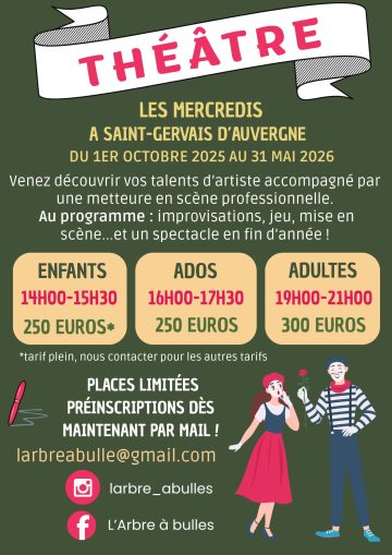© Théâtre pour tous_Saint-Gervais-d'Auvergne - Compagnie Arbre à Bulles