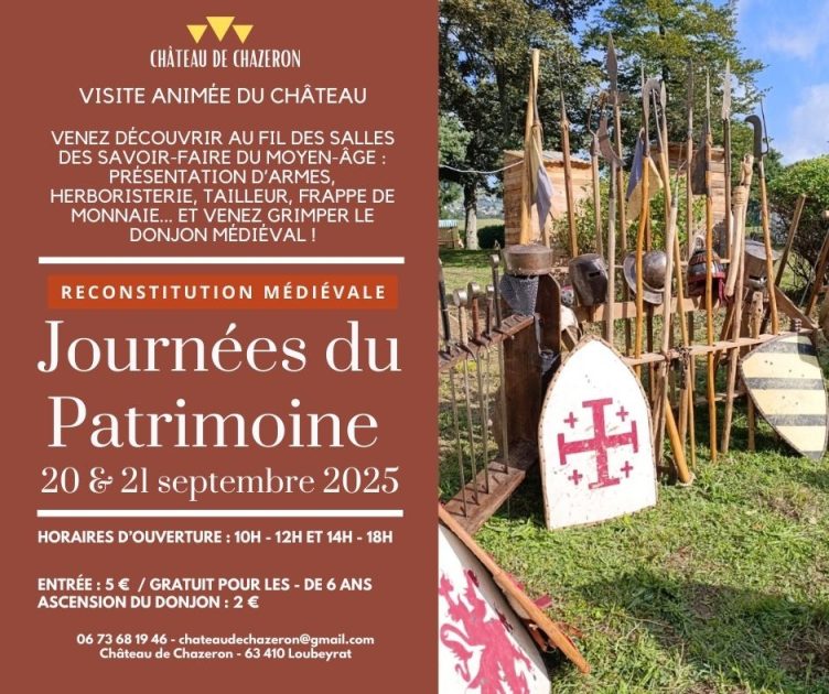 © Journées européennes du patrimoine - château de Chazeron - compaings&commères