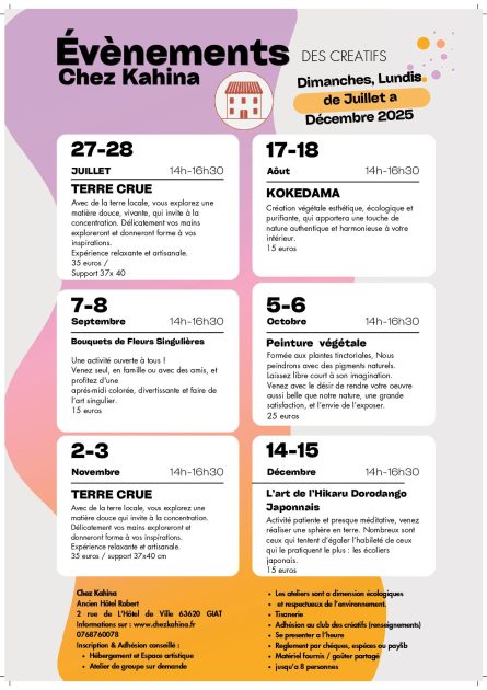 © Ateliers créatifs - Peinture végétale_Giat - Kahina Gharbi