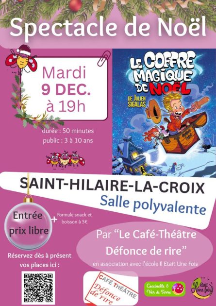 © Spectacle de Noël pour enfants_Saint-Hilaire-la-Croix - Association Coccinelle et ver de terre