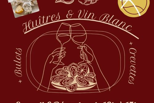 Dégustation huîtres et vin blanc