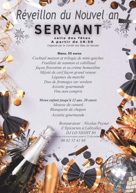 © Réveillon du nouvel An_Servant - Comité des fêtes Servant
