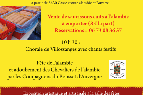 Fête de l'alambic du Montel-de-Gelat et des Combrailles