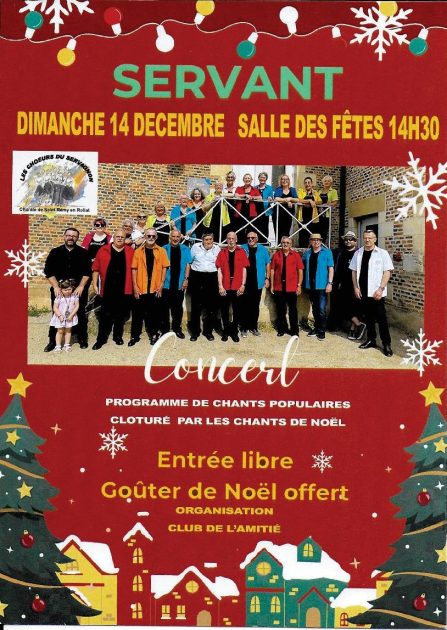 © Concert de Noël_Servant - Association Le Club de l'amitié