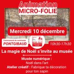 © La magie de Noël s’invite au musée Micro-Folie_Pontgibaud - Microfolie Chavanon, Combrailles et Volcans