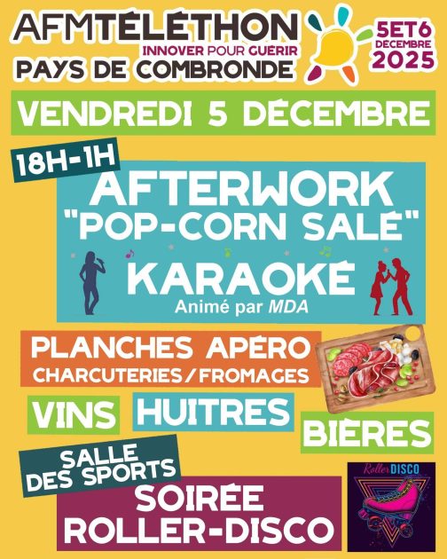 © Téléthon - Afterwork et soirée roller disco_Combronde - Téléthon de Combronde