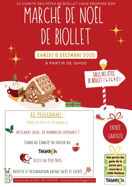 © Marché de Noël_Biollet - Association Comité des Fêtes Biollet