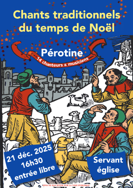 © Concert - chants traditionnels de Noël_Servant - Chorale Perontine