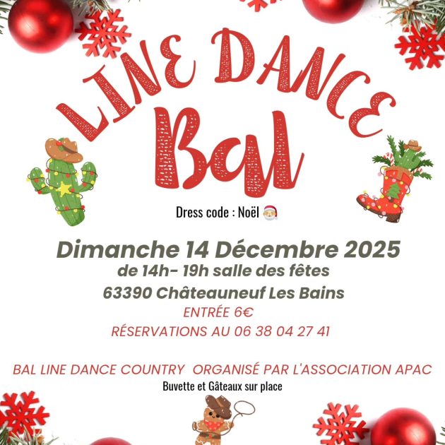 © Bal Line Dance Country_Châteauneuf-les-Bains - L'APAC