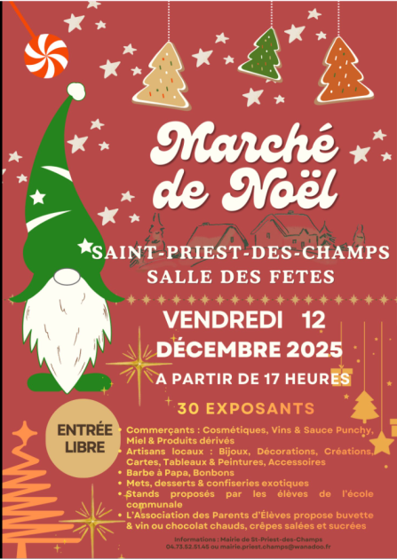 Marché de Noël_Saint-Priest-des-Champs