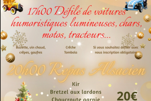 Défilé de véhicules et repas