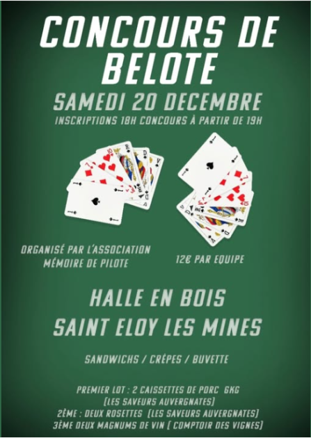 Concours de belote_Saint-Éloy-les-Mines