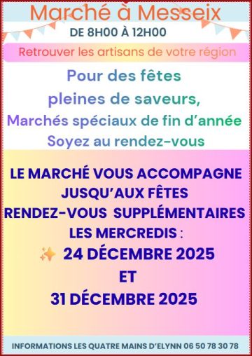 Marché des artisans et producteurs locaux_Messeix