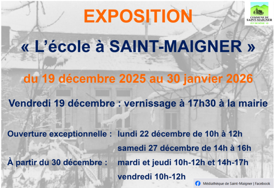© Exposition L'école à Saint-Maigner_Saint-Maigner - Mairie de Saint Maigner