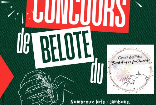 Concours de belote à Saint-Pierre-le-Chastel