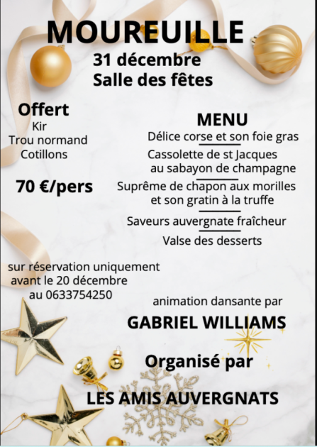 © Soirée du Nouvel An_Moureuille - Les Amis Auvergnats