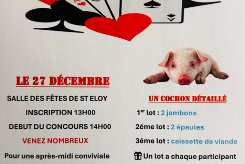 Concours de belote des Sapeurs Pompiers