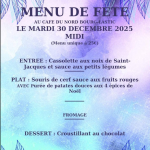 © Menu de Fête_Bourg-Lastic - Le Café du Nord