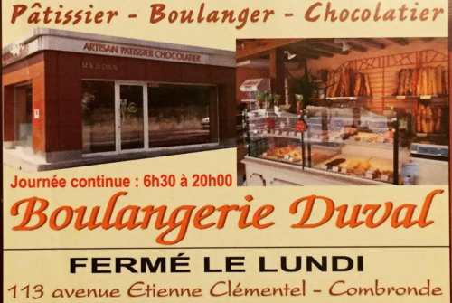 Boulangerie Pâtisserie Chocolaterie Salon de Thé Duval