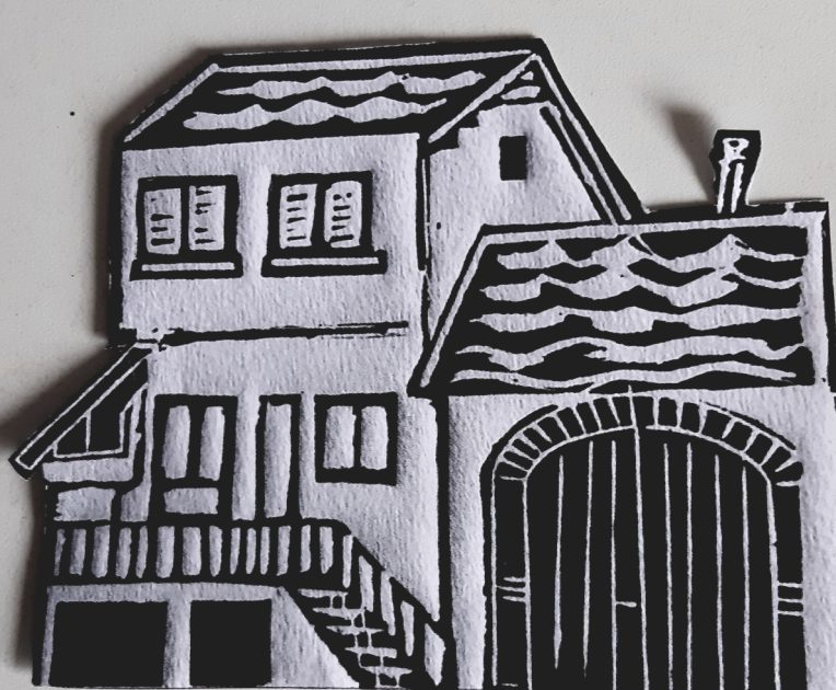 © Linogravure de l'atelier - Florence Maurel