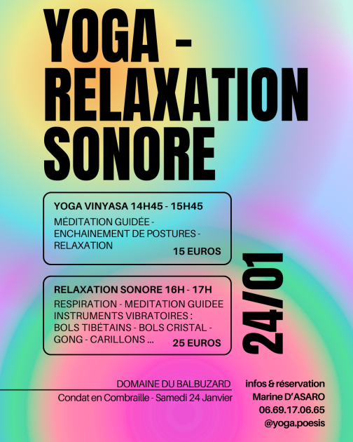 © YOGA & BAIN SONORE - ©Texte et graphisme marine D'ASARO©