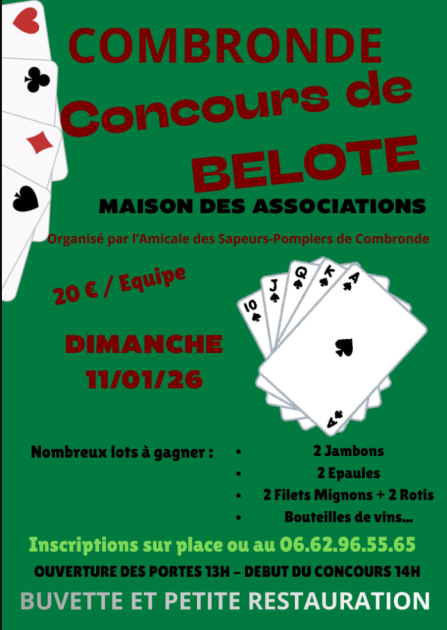 © Concours de Belote_Combronde - Amicale des Sapeurs Pompiers