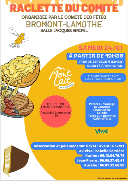 © Raclette_Bromont-Lamothe - comité des fêtes