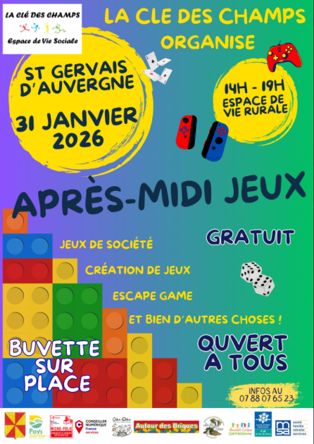 © Après midi - Jeux_Saint-Gervais-d'Auvergne - La Clé des Champs