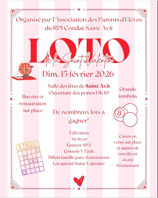 © Loto APE Condat et St Avit_Saint-Avit - APE Condat / Saint Avit