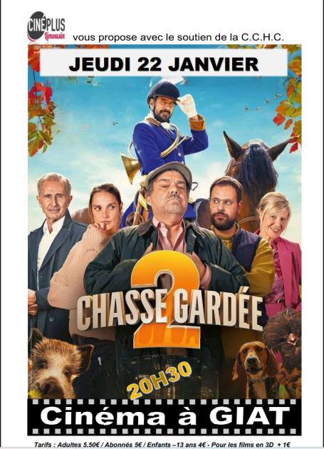 © Cinéma - Chasse gardée 2_Giat - Ciné Plus Limousin