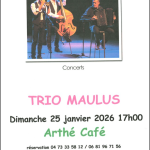 © Concert à l'Arthé Café - Trio Maulus_Manzat - Arthé Café de Sauterre, Manzat