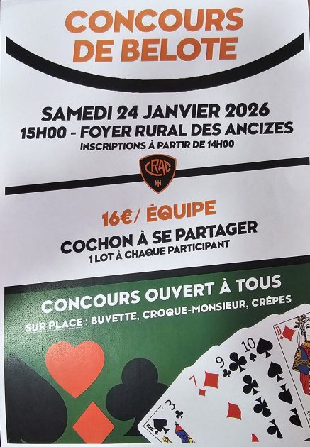 © Concours  de Belote - CRAC