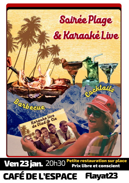 © soirée plage - Café de l'espace