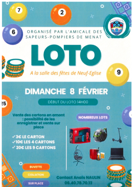 © Loto_Neuf-Église - Association Amicale des Sapeurs Pompiers