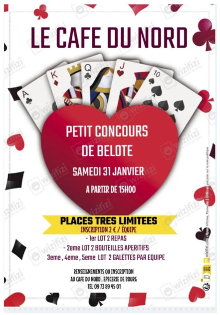 © Petit concours de belote_Bourg-Lastic - Le Café du Nord