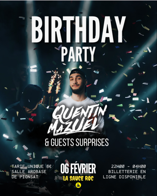 © Soirée - Birthday party_Pionsat - Association Sauce R.O.C