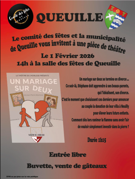 © Théâtre - Un mariage pour deux_Queuille - Comité des fêtes