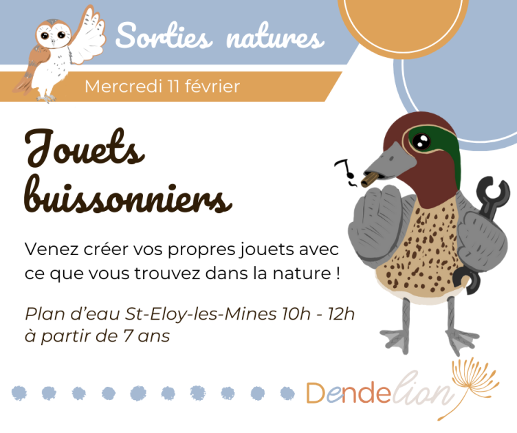 © Atelier - Jouets buissonniers_Saint-Éloy-les-Mines - Dendelion