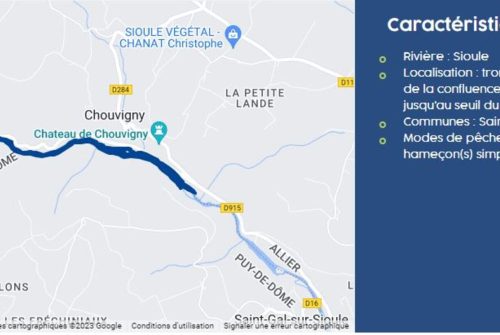 Parcours no-kill - Sioule Gourdonne à St-Gal-sur-Sioule