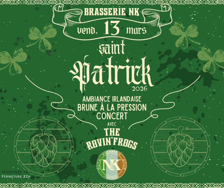 © Saint-Patrick à la Brasserie NK - brasserie NK