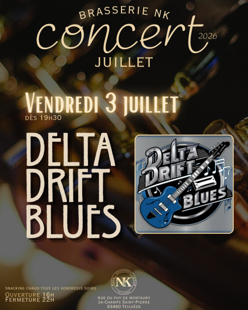 © Concert Brasserie NK - Delta Drift Blues - brasserie NK