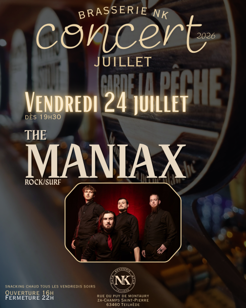 © Concert Brasserie NK - The Maniax - brasserie NK