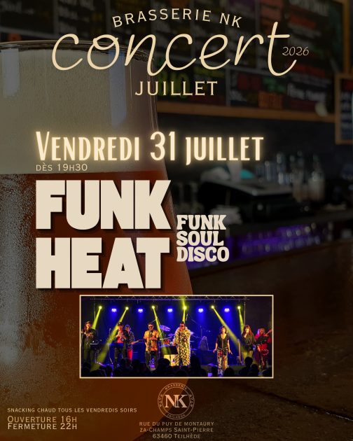 © Concert Brasserie NK - Funk Heat - brasserie NK