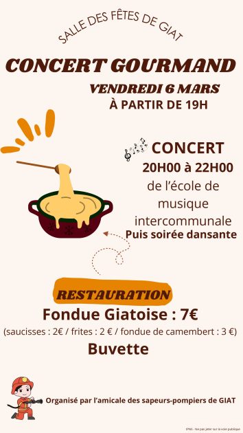 © Concert Gourmand_Amicales des Sapeurs Pompiers - Amicales des Sapeurs Pompiers